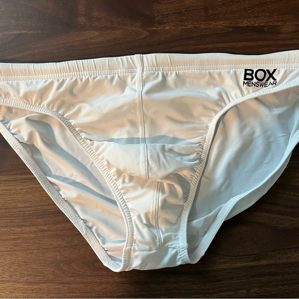 BOX White Swim Brief